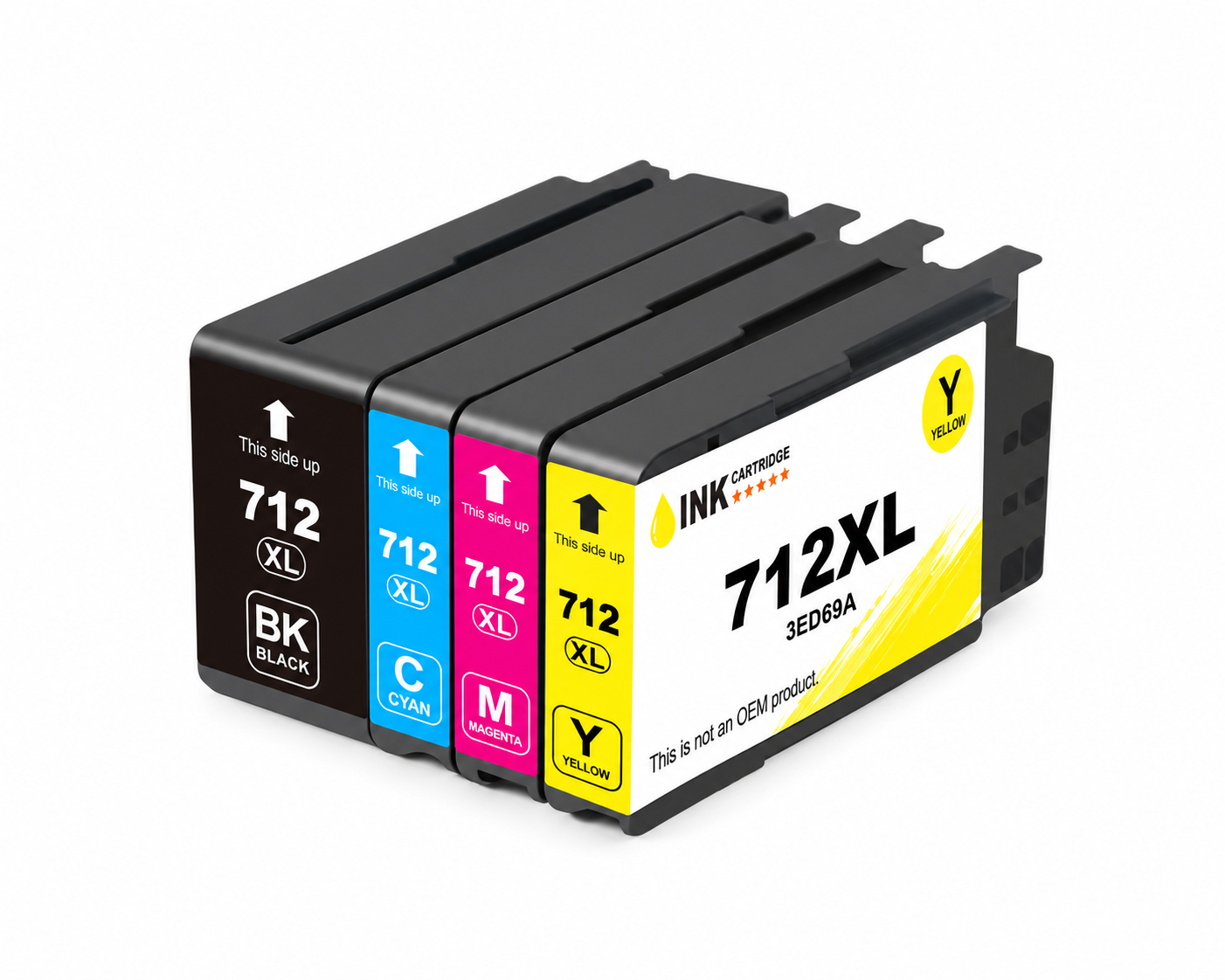 Zestaw tuszy zamiennych 712XL do drukarek HP DesignJet T210 T230 T250 T630