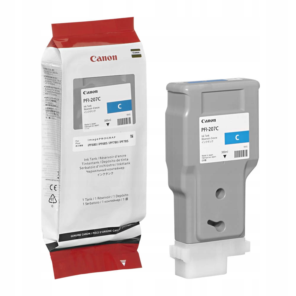 Tusz Canon PFI-207C 8790B001 niebieski (cyan)
