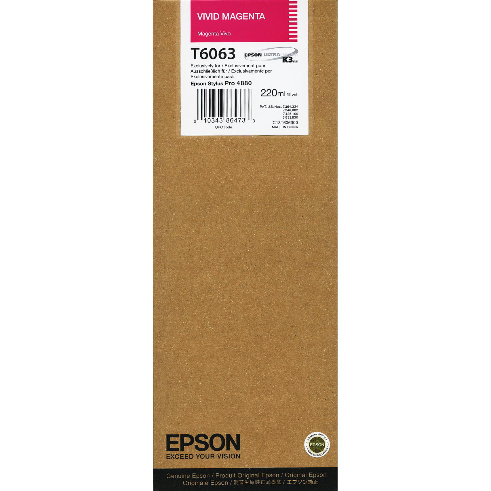 Tusz Epson T6063 C13T606300 (termin 18.10.2025)